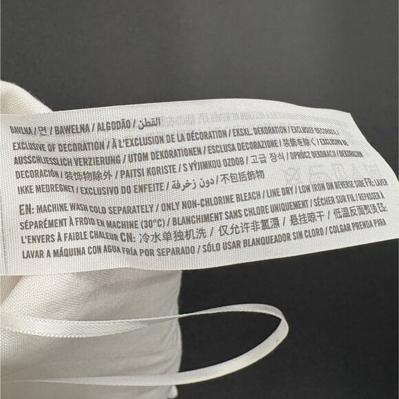 Abercrombie & Fitch Women's Eyelet Bohemian Crop Top XL White Linen Blend - Picture 7 of 9